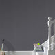 Calico Charcoal Wallpaper, Charcoal, 20x396