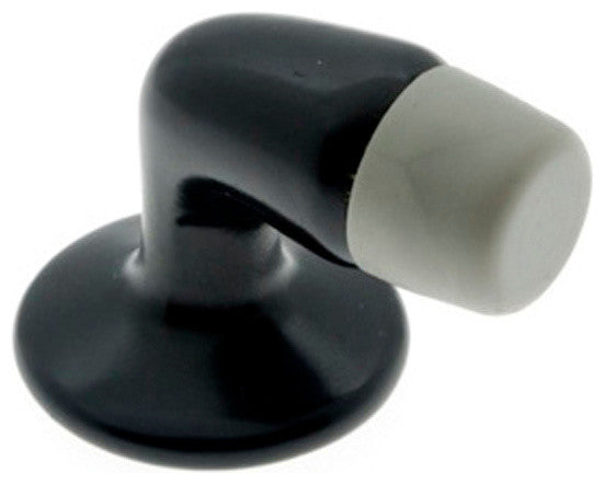 Genuine Solid Brass Mini Stop "Gooseneck", Matte Black