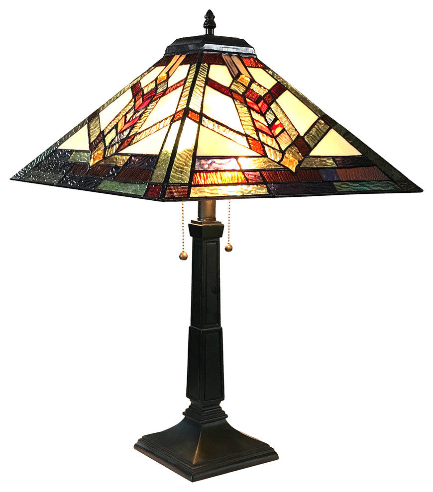 Wylie 2-Light Mission Table Lamp 16"