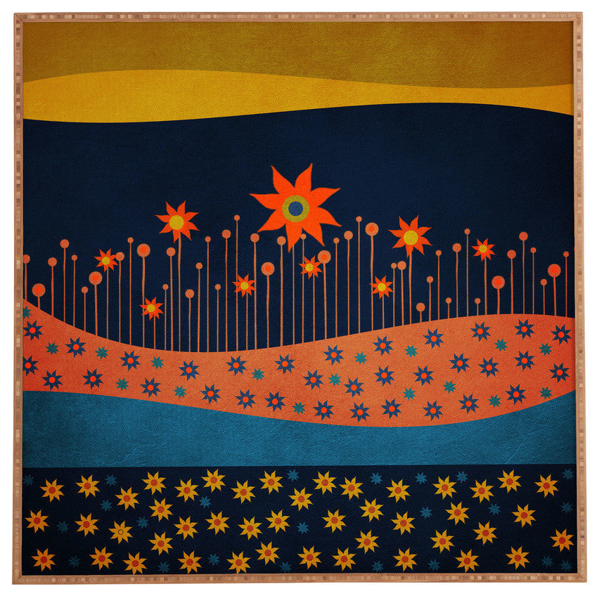 Deny Designs Viviana Gonzalez Spring Energy Framed Wall Art