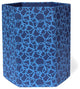 Recycled Cotton Wastebasket, Interlocking Circles, Blue