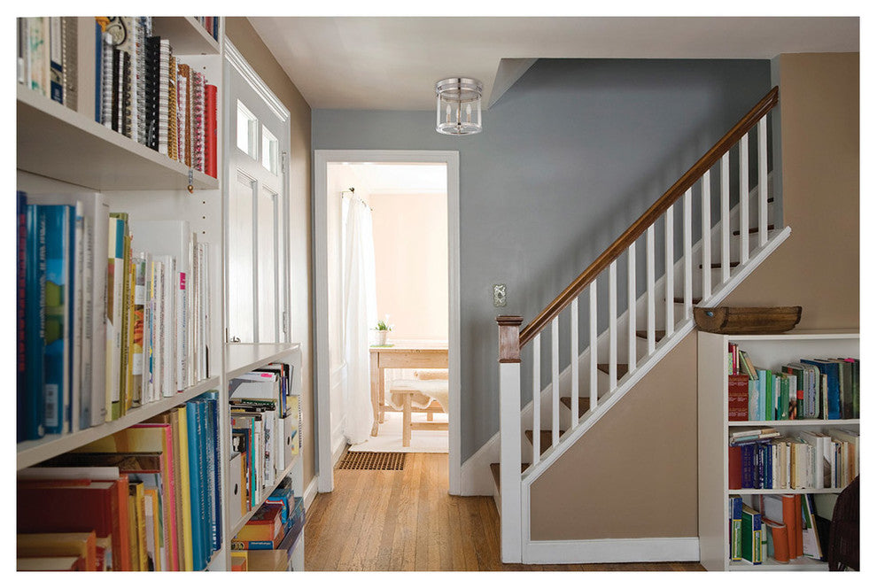 Penrose 3-Light Semi-Flush, Polished Nickel