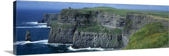 "Cliffs of Moher County Clare Ireland" Canvas Art, 36"x12"x1.25"