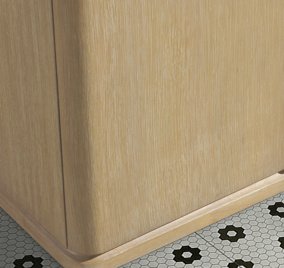 Lucas Bathroom Vanity, Washed Oak, 36", Single Sink, Freestanding