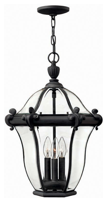 Outdoor San Clemente 3-Light, Museum Black