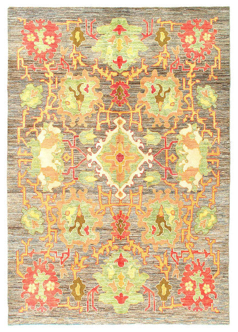 Fine Hand Knotted Persian Sultanabad Rug 6'8"x9'8"