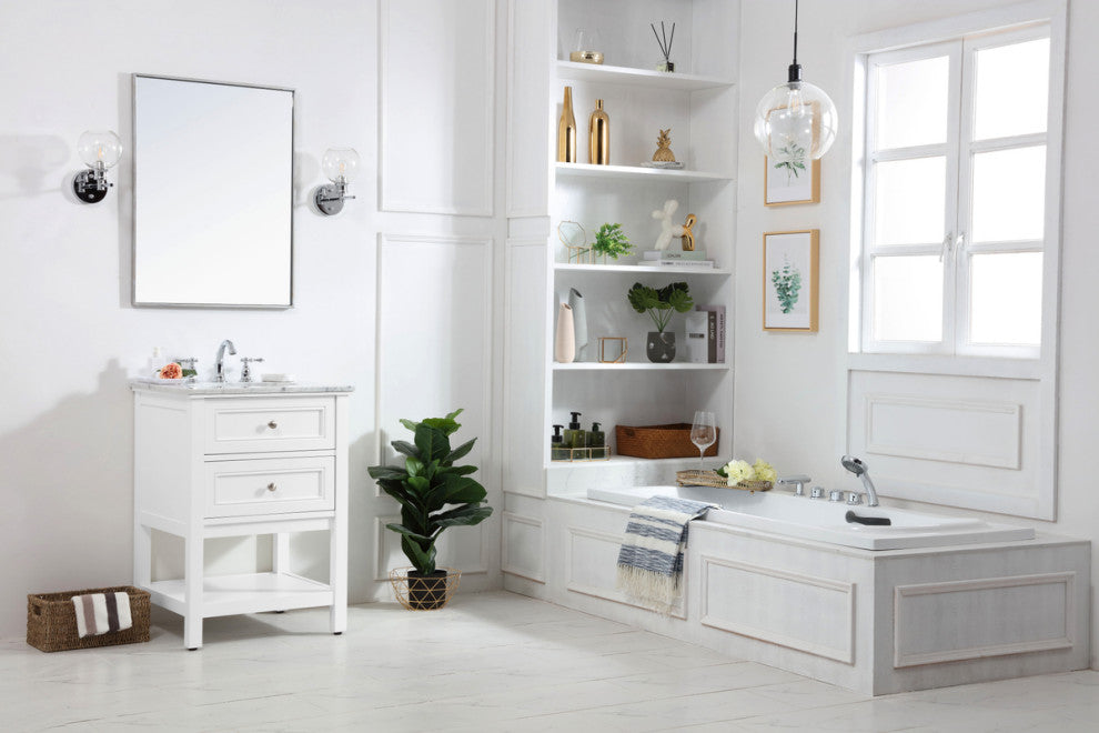 Matilda 42" Single Bathroom Vanity Set, White
