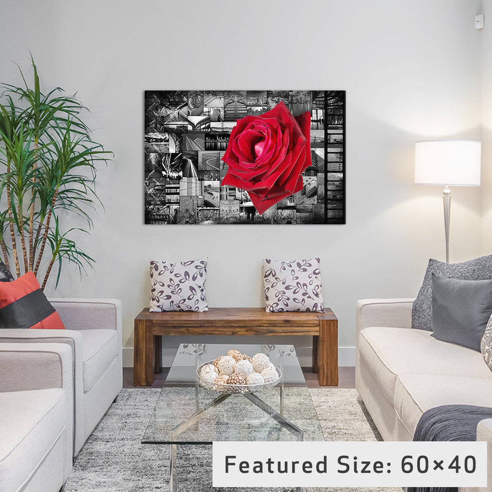 "Rose In City" by iCanvas, 26x18x1.5"