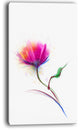 "Isolated Purple Poppy Flower" Flower Canvas Wall Art, 16"x32"