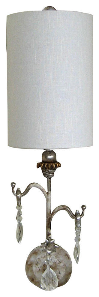 Tivoli 1-Arm Sconce, Silver