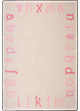 Kid Essentials Rug, Polka Dot ABC's, Pink, 5'4"x7'8"