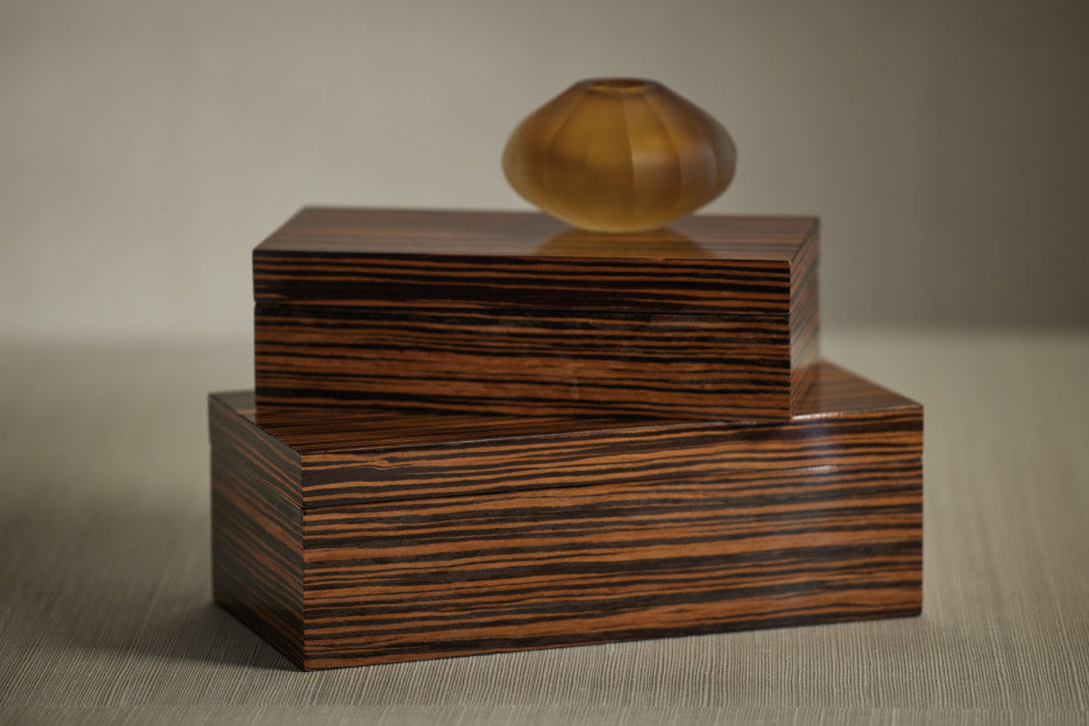 Alpertun Ebony Veneer Decorative Box, Large