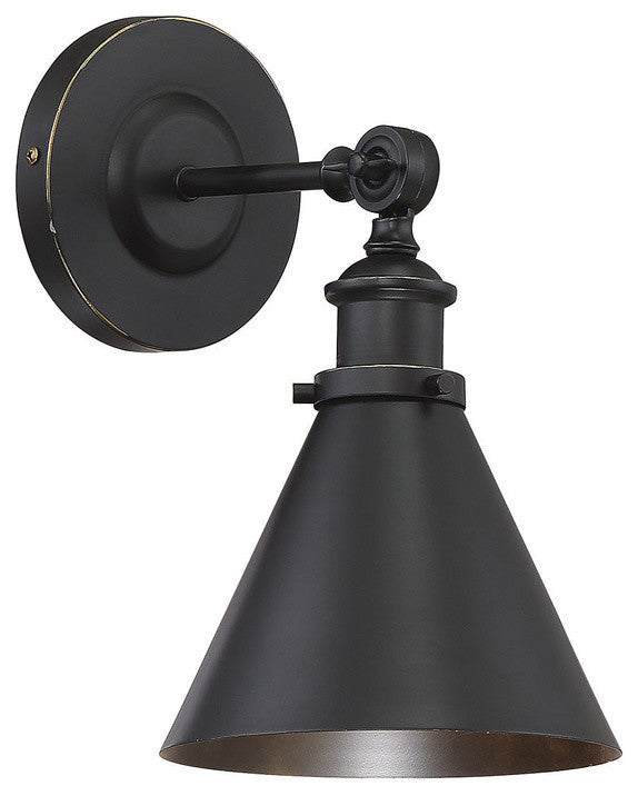 Glenn 1-Light Wall Sconce, Classic Bronze, 12"