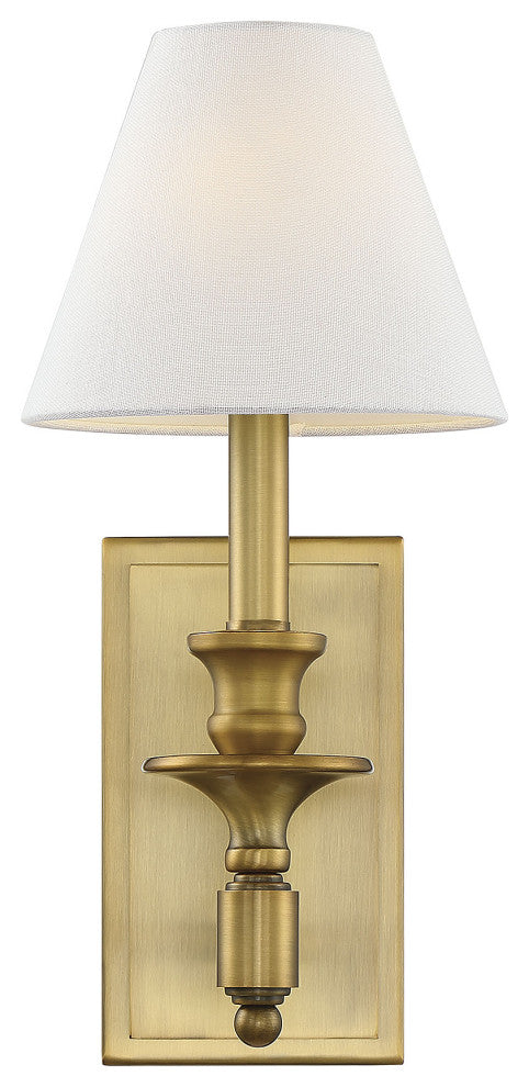 Washburn 1-Light Wall Sconce, Warm Brass