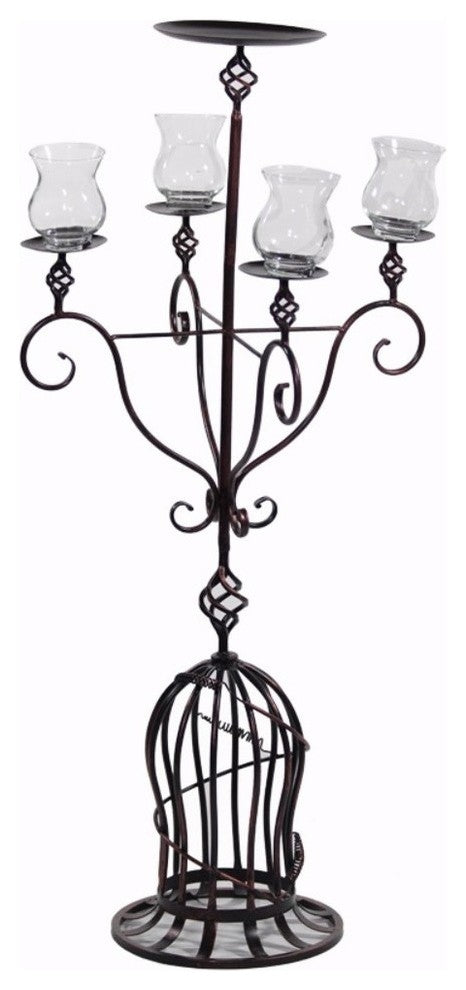 Metal Candle Holder, Copper