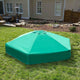 Two Inch Series 7ft.x8ft.x5.5 " Composite Hexagon Sandbox Kit With Canopy/Cover