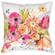 Laural Home Peachy Blossoms 18" X 18" Indoor Decorative Pillow