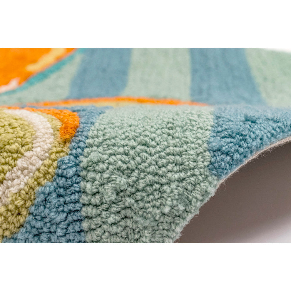 Frontporch Flip Flops Indoor/Outdoor Rug Blue 2'6x4'