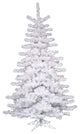 Pre-lit Crystal Artificial Christmas Tree, Clear Lights, White, 12', Multi