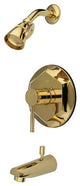 Kingston Brass Polished Brass Concord Single Handle Tub & Shower Faucet KB4632DL