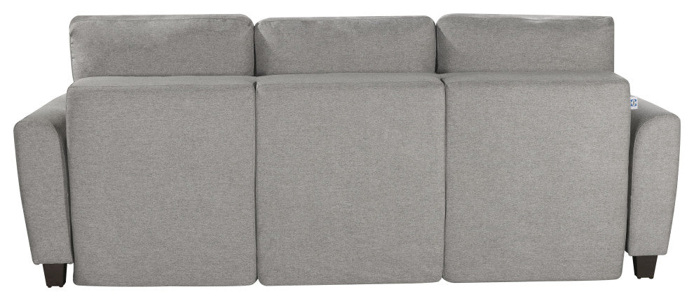 Sealy TruFit Klein Queen Dropback Sofa Bed Convertible, Silver