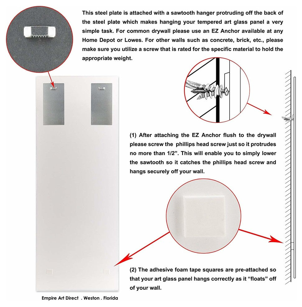 "Shorebreak Abstract B" Blue Abstract Wall Art Tempered Glass Wall Art 63" x 24"