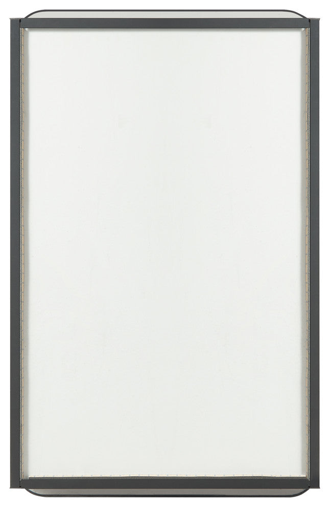 Talayuela Framed Medicine Cabinet With Mirror, Brushed Black Frame, 20"w X 32"h