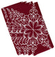 Decorative Holiday Napkin, Set of 4, Cranberry
