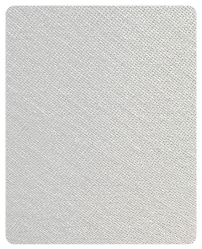 White Linen Shallow Drum Premiere Lampshade 18x18x10