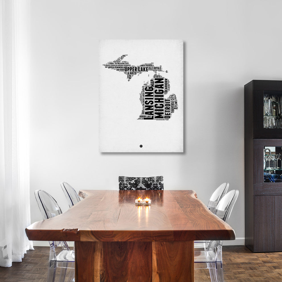 "Michigan Word Cloud 2" Fine Art Print