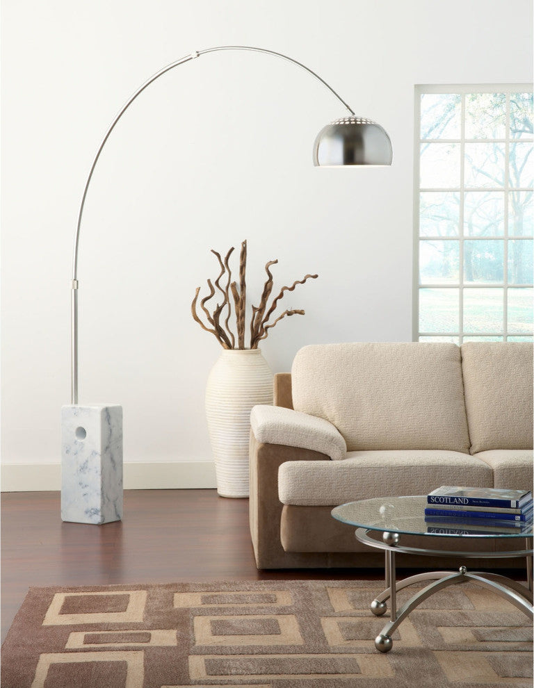 Modern Contemporary Living Room Cube Floor Lamp White