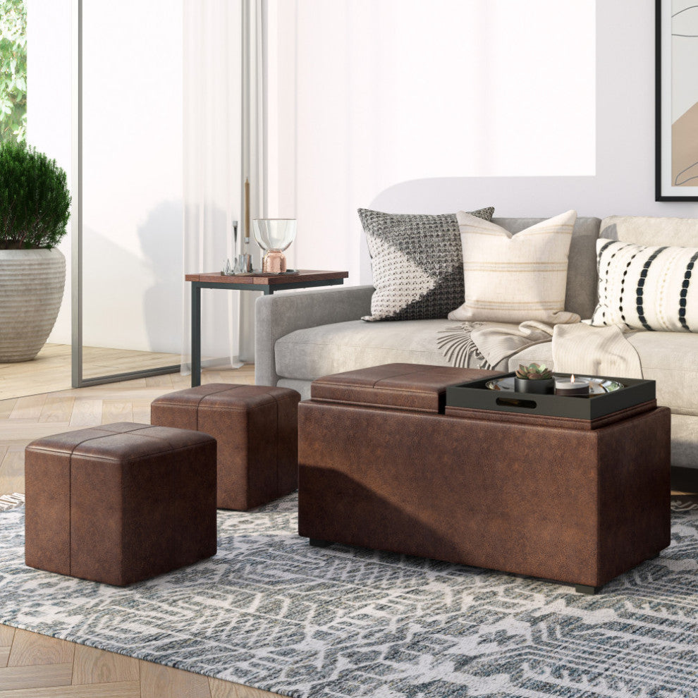 Avalon 5 Piece Storage Ottoman