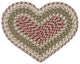 Olive/Burgundy/Gray Heart Placemat 12"x17"