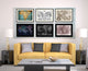World Vintage Vivid Sepia Map Canvas, 16"x21"