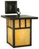 9W Hyde Park Double Bar Mission Hanging Wall Sconce