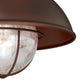 Harwich 10" Outdoor Flush Mount Ceiling Light Burnished Bronze