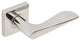 Ecco Lever, Half Passage, LH, Polished Stainless Steel, 2-3/8" Backset