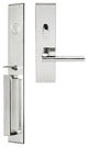 Sunrise Lever, Mortise Entry Handleset, RHR, Polished Stainless Steel