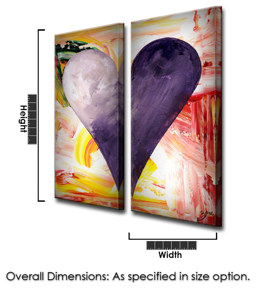 Heartwork "Addis Ababa" 2-Piece Canvas Art Set, 30"x12"