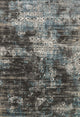 Loloi Rugs Kingston Charcoal and Blue, 6'7"x9'2"