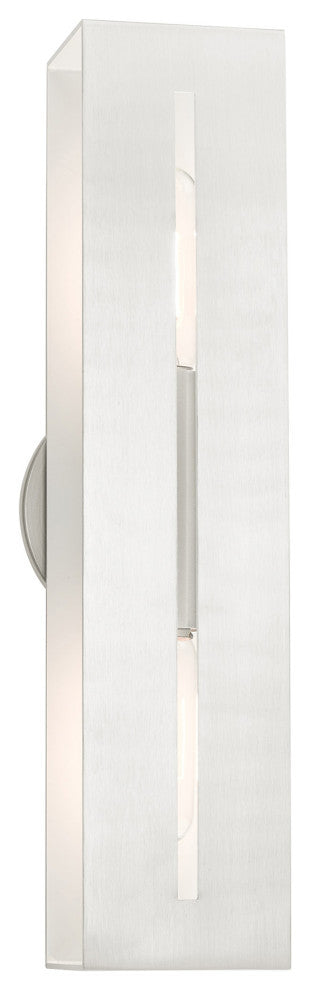 Brushed Nickel Urban, Industrial, Vanity Sconce