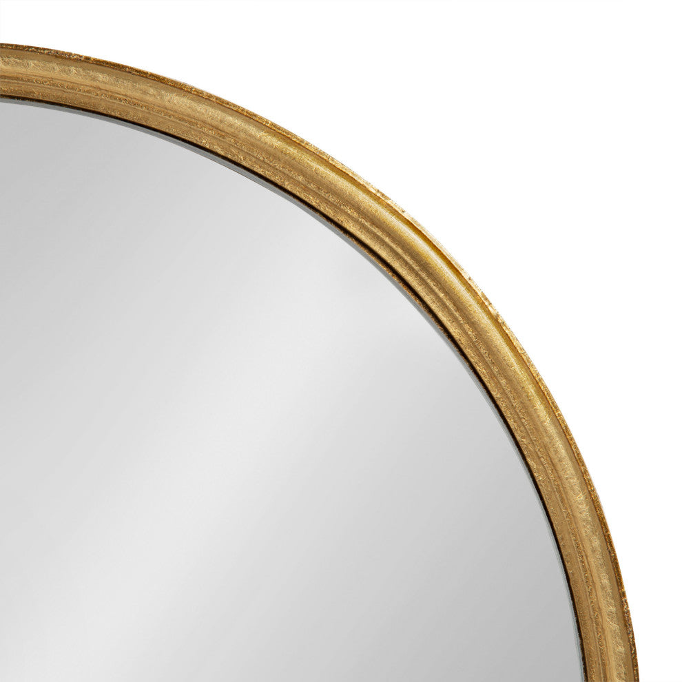 Caskill Capsule Framed Wall Mirror, Gold, 18x24