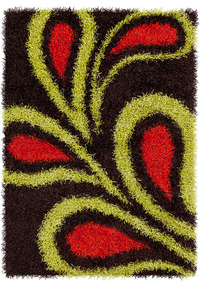 Vivid Contemporary Area Rug, 5'x7'