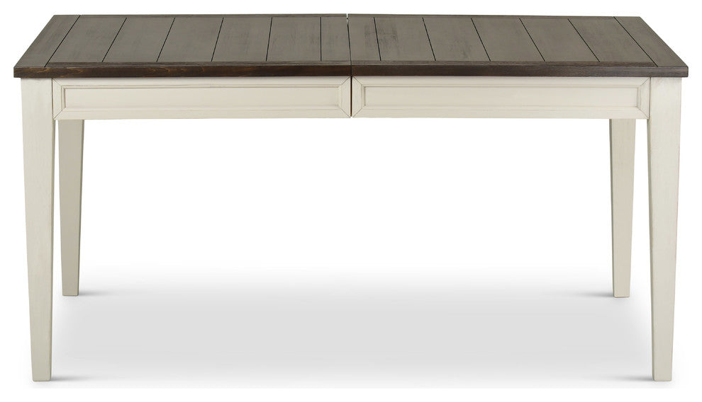 Cayla Table Dark Oak and White