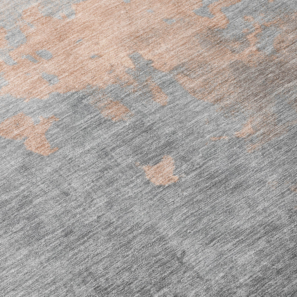 Machine Washable Indoor/Outdoor Chantille ACN1881 Peach 8' x 10' Rug