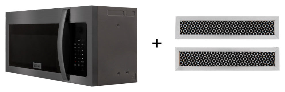 ZLINE 30" Over the Range Microwave With Set of 2 Charcoal Filters