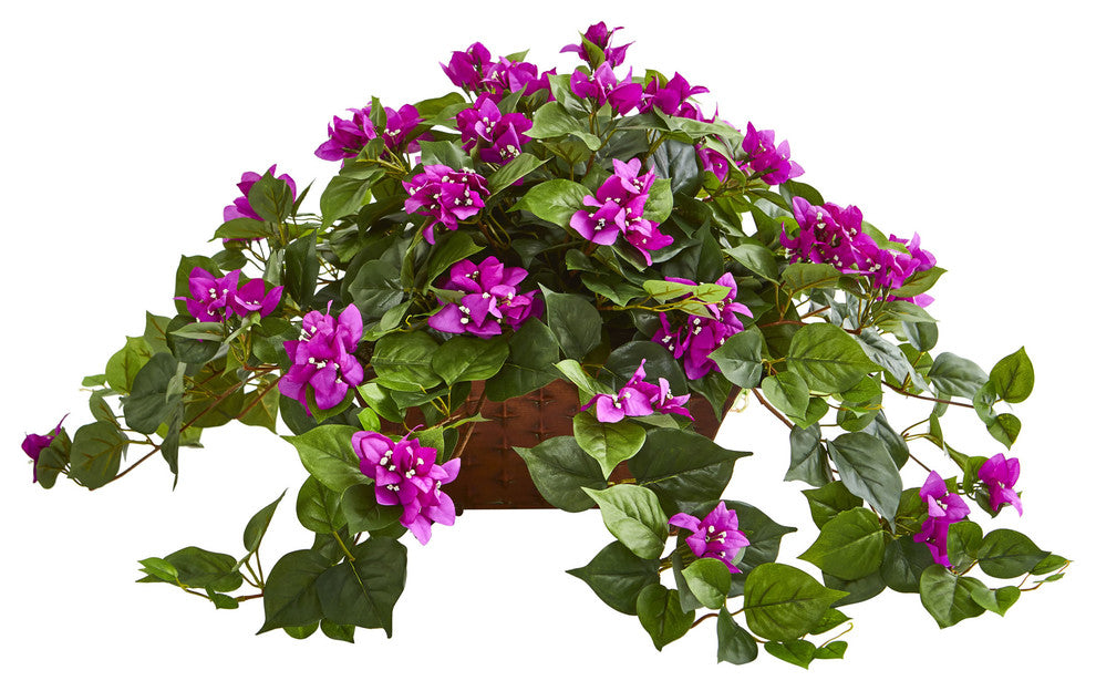 Bougainvillea Artificial Plant in Basket