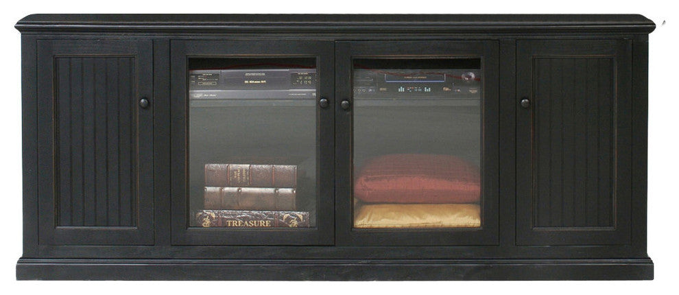 Eagle Furniture, Coastal Entertainment Console, Chocolate Mousse, Without Hutch