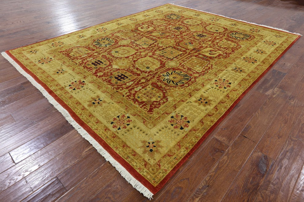 8'x10' Handmade Oriental Peshawar Rug, P2517