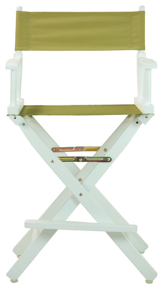 024" Director's Chair White Frame-Olive Canvas